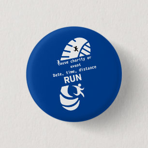 Looppas voor een goed doel, goede doelen of evenem ronde button 3,2 cm