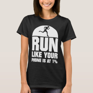 Looppas zoals uw telefoon bij 1% Runner lopende Gi T-shirt