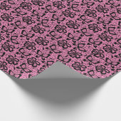 looppatroon met vlinders cadeaupapier (Hoek)