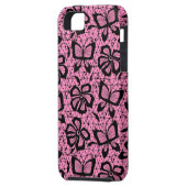 looppatroon met vlinders Case-Mate iPhone case (Achterkant Links)