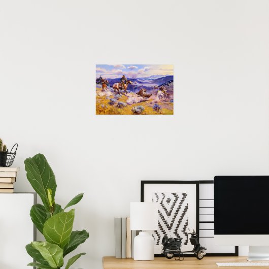 Loops en Swift Horses zijn zekerder dan Lood Poster (Thuiskantoor)