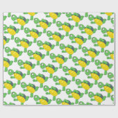 loopschildpad cadeaupapier (Vlak)