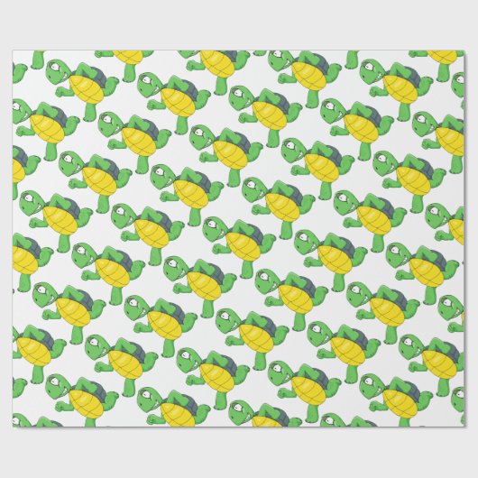 loopschildpad cadeaupapier (Vlak)