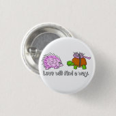 Loopschildpad Ronde Button 3,2 Cm (Voorkant /achterkant)