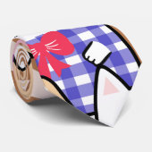 Loopt naadloze patroonkatten af stropdas (Opgerold)