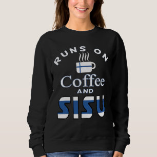 Loopt op Coffee en Sisu Finse T Shirt T-shirt