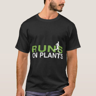 Loopt op Planten Plant gebaseerde Vegan Runner T-shirt