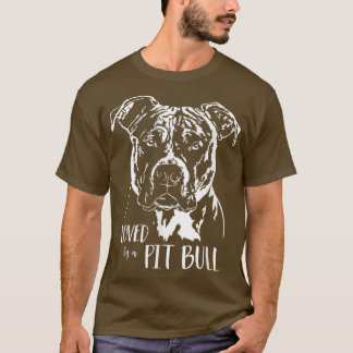 Loopt van een Pit Bull dog gezegde T-Shirt