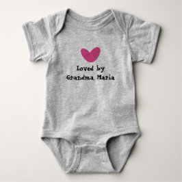 Loopt van oma Pink Heart Romper