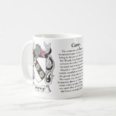 Looptijd, oorsprong en betekenis op een mok (Voorkant links)