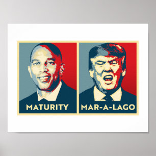 LOOPTIJD OVER MAR-A-LAGO POSTER
