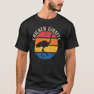 Loopvogel Kip Giraffe Struisvogel Dier T-shirt