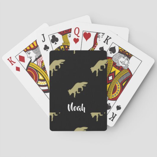 loopvos pokerkaarten (Achterkant)