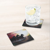 Loopvrij Vierkante Kartonnen Onderzetter (Insitu)