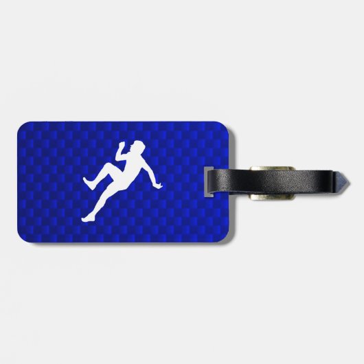 loopwerk; Blauw Bagagelabel (Achterkant horizontaal)