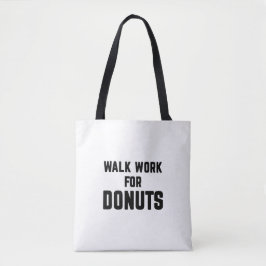 Loopwerk voor donuts draagtas