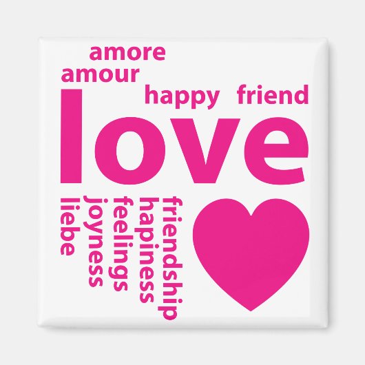 Loopwoorden Magneet (Voorkant)