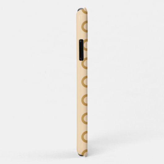Loopy Lines - Donkere telefoontas met retro Case-Mate iPhone Case (Achterkant/rechts)