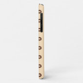 Loopy Lines - Donkere telefoontas met retro Case-Mate iPhone Case (Achterkant/links)
