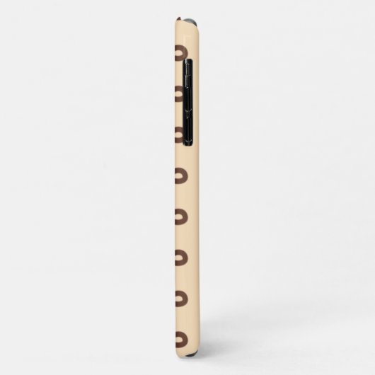 Loopy Lines - Donkere telefoontas met retro Case-Mate iPhone Case (Achterkant/links)