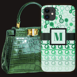 Loopy Lines met hybride paisley Green Hues Ombre iPhone 11 Hoesje