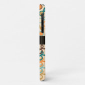 Loopy Lines met hybride paisley in donkere retro Case-Mate iPhone Case (Achterkant/links)