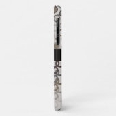 Loopy Lines met hybride paisley Mocha Brown Ombre Case-Mate iPhone Case (Achterkant/links)