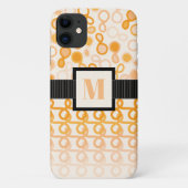 Loopy Lines met hybride paisley - Oranje Ombre Case-Mate iPhone Case (Achterkant)