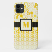 Loopy Lines met hybride paisley Yellow Hues Ombre Case-Mate iPhone Case (Achterkant)