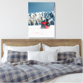 Loopy Love Heart String Eenvoudige knoop Moderne f Canvas Afdruk (Insitu (Slaapkamer))