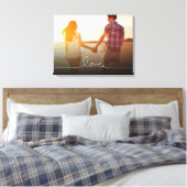 Loopy Love Heart String Eenvoudige knoop Moderne f Canvas Afdruk (Insitu (Slaapkamer))