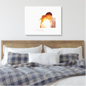 Loopy Love Heart String Eenvoudige knoop Moderne f Canvas Afdruk (Insitu (Slaapkamer))