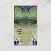 Loopy Lupines Arural Carte de visite personnalisab (Dos)