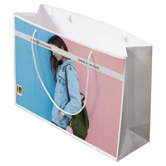 LOOS GIFT BAG GROOT CADEAUZAKJE (Achterkant Gekanteld)