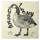 Loosey Goosey Ceramic Tegel Tegeltje (Voorkant)