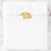 Lop Eared Bunny Ronde Sticker (Tas)