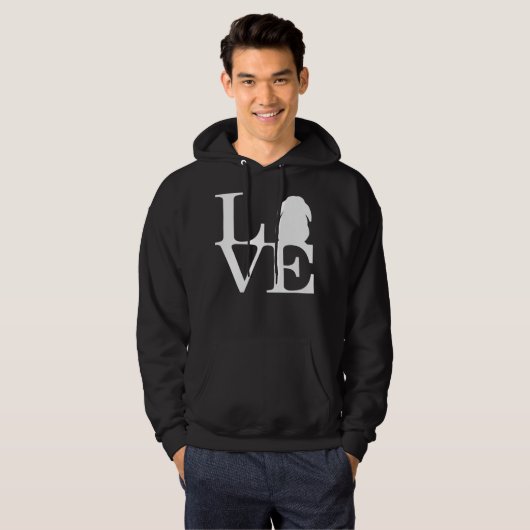 Lop Rabbit Lover I Love Bunnies Graphic Hoodie (Voorkant volledig)