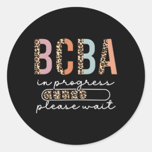 Lopard Behavior Analyst Bcba in opleiding Ronde Sticker