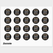 Lopard-leraar Ronde Sticker (Vel)