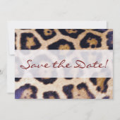 Lopard Print Big Cat Pattern Party uitnodiging (Voorkant)