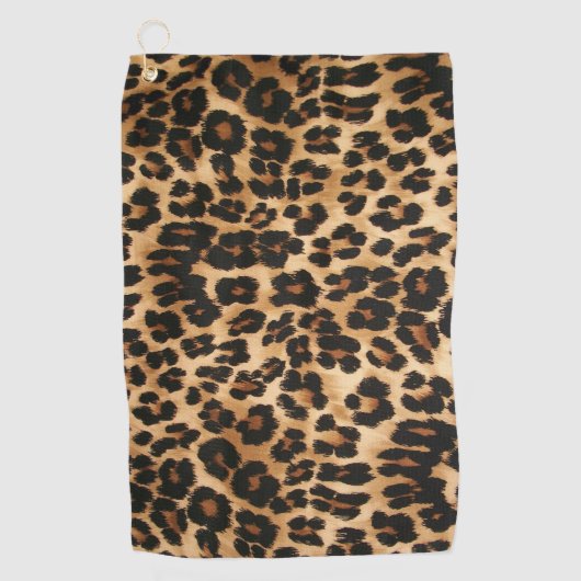 Lopard Print Golf Towel Golfhanddoek (Voorkant)