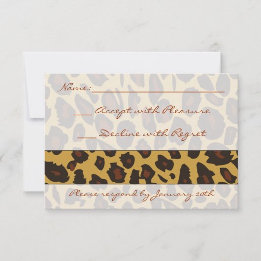 Lopard Print RSVP (Voorkant)