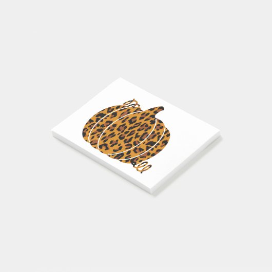 Lopard Pumpkin/Herfst Seizoen Post-it® Notes (Schuin)