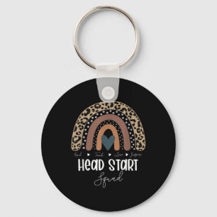 Lopard Rainbow Teacher Student, schoolhoofd Start Sleutelhanger