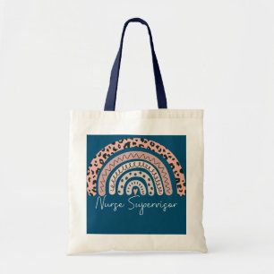 Lopard Rainbow-waardering van verpleegkundige Supe Tote Bag