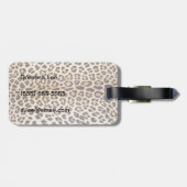 Lopardhaar Bagagelabel (Achterkant horizontaal)
