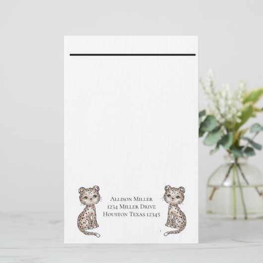 Lopen Briefpapier (Staand voorkant)