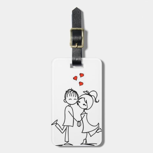 **LOPEN CARTOON** BAGAGELABEL (Voorkant verticaal)