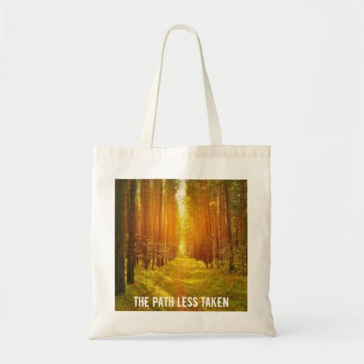 Lopen de weg Minder genomen Tote Bag (Voorkant)