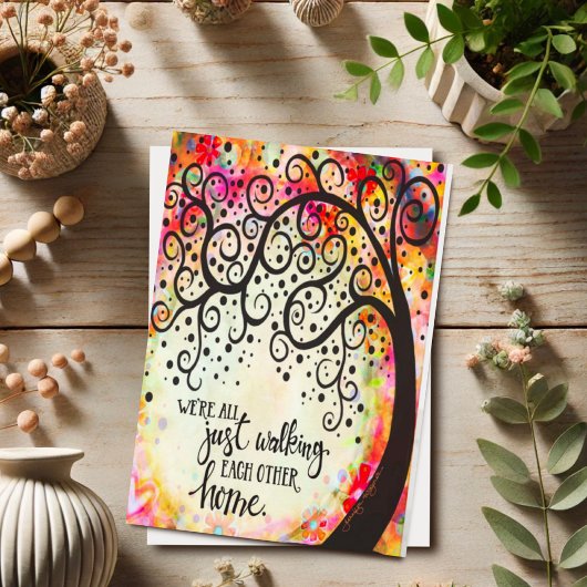 Lopen elkaar thuis kaart